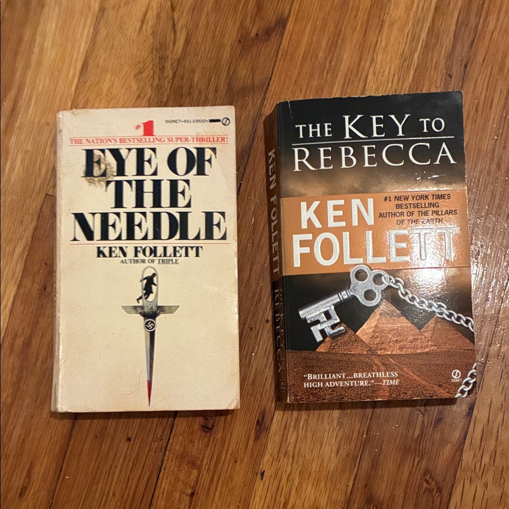Ken Follett Book Set - Eye of the Needle & The Key to Rebecca